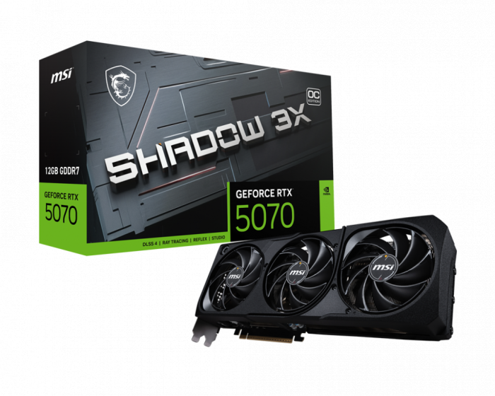 VGA MSI GeForce RTX™ 5070 12G SHADOW 3X OC