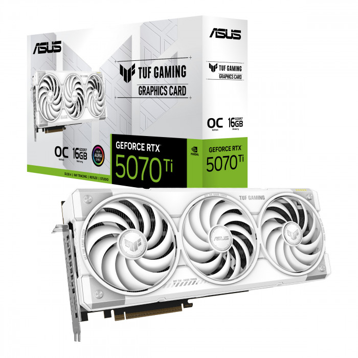VGA ASUS TUF Gaming GeForce RTX™ 5070 Ti 16GB GDDR7 White OC Edition