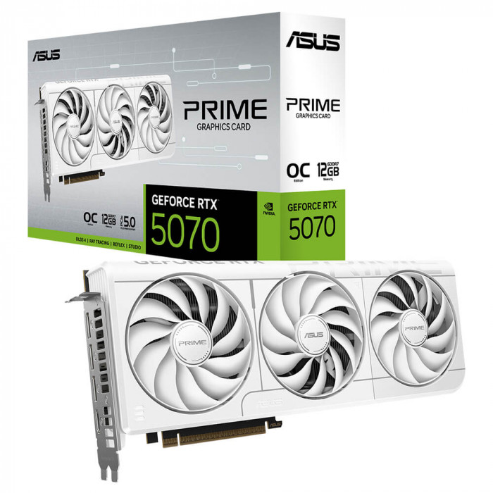 VGA ASUS PRIME GeForce RTX™ 5070 White OC Edition 12GB GDDR7