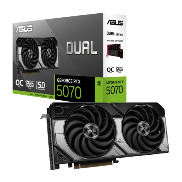 VGA ASUS Dual GeForce RTX™ 5070 12GB GDDR7 OC Edition
