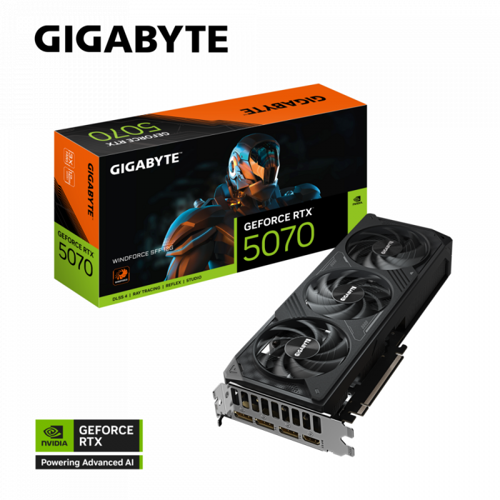 VGA GIGABYTE GeForce RTX™ 5070 WINDFORCE SFF 12G