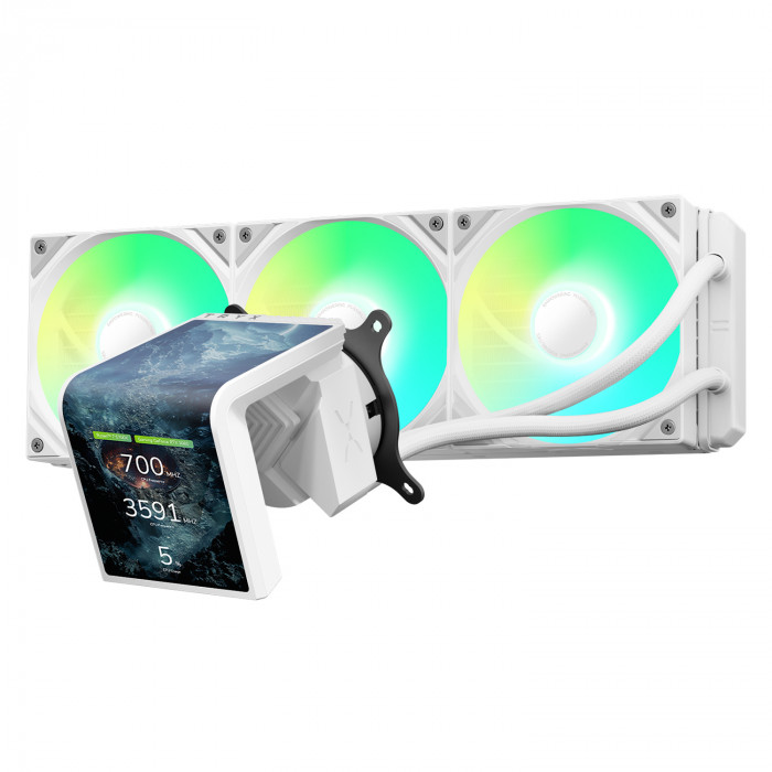 Tản nhiệt nước AIO TRYX PANORAMA SE ARGB White (360mm / 3 Fan)