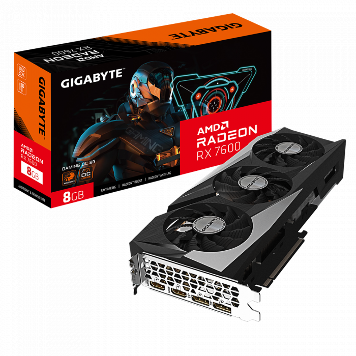 VGA GIGABYTE Radeon™ RX 7600 GAMING OC 8G