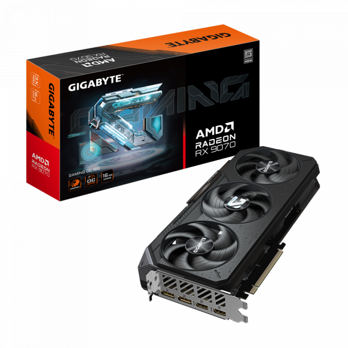 VGA Gigabyte Radeon™ RX 9070 GAMING OC 16G