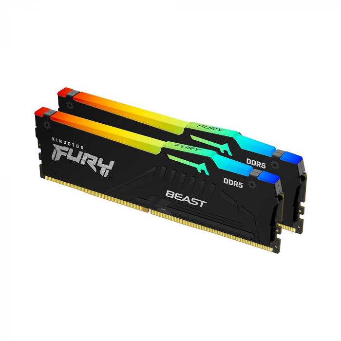 RAM Kingston FURY Beast RGB 64GB (2x32GB / 6000MHz / DDR5 / CL30 / 1.4V)