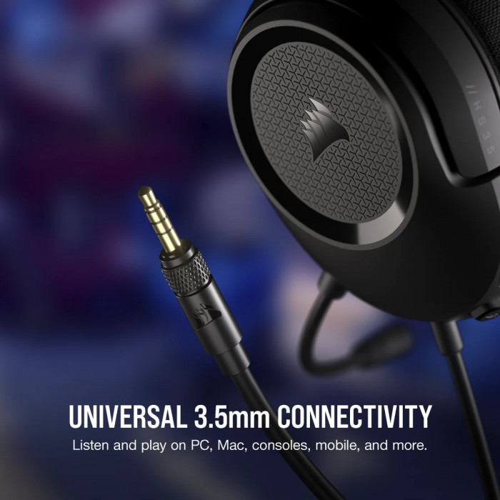 Tai nghe Gaming Corsair HS35 SURROUND v2 Multiplatform Carbon (Over-ear / Wired)