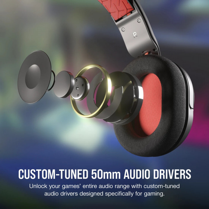 Tai nghe Gaming Corsair HS35 SURROUND v2 Multiplatform Carbon (Over-ear / Wired)