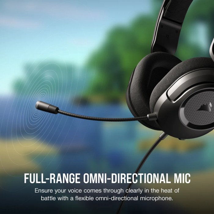 Tai nghe Gaming Corsair HS35 SURROUND v2 Multiplatform Carbon (Over-ear / Wired)