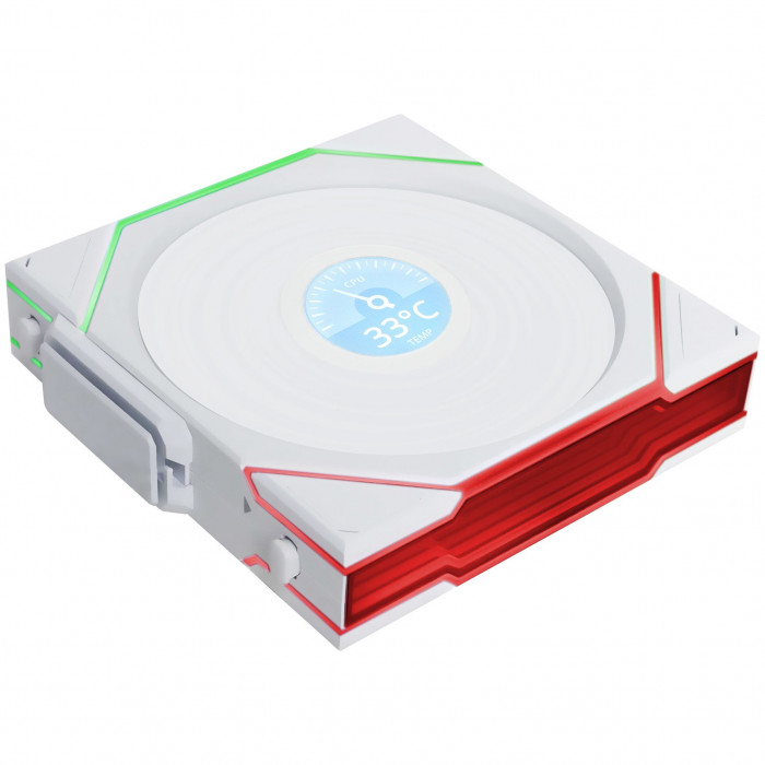 Fan Case LIAN LI UNI FAN TL WIRELESS LCD 120 White (3 Fan)