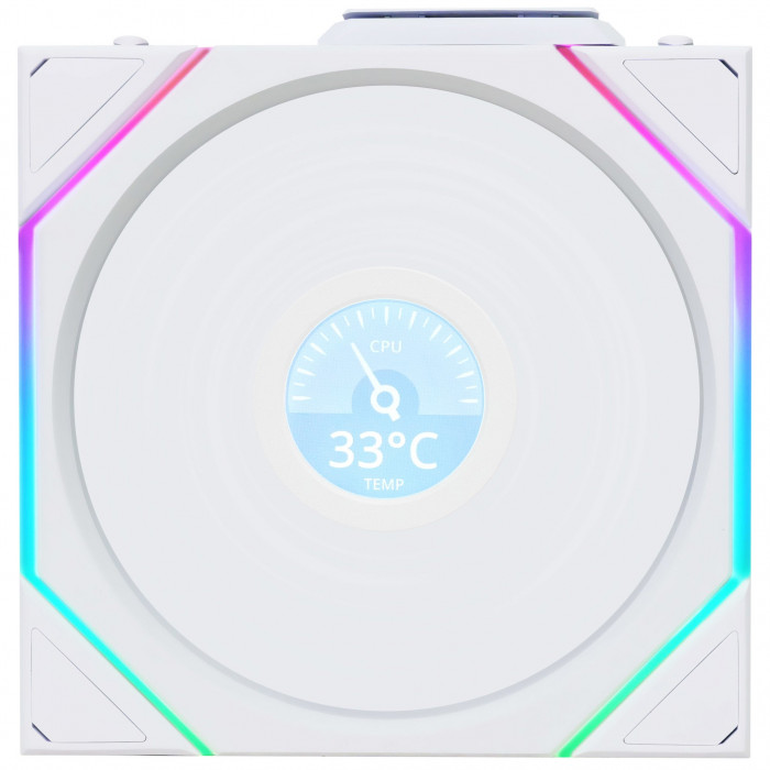 Fan Case LIAN LI UNI FAN TL WIRELESS LCD 120 REVERSE White (3 Fan)