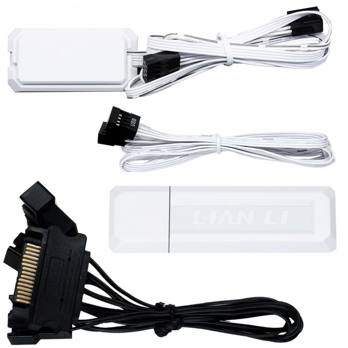 Fan Case LIAN LI UNI FAN TL WIRELESS LCD 120 REVERSE White (3 Fan)