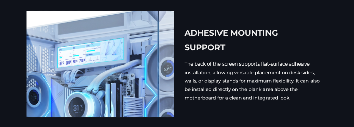 Màn hình đa năng Lian Li 8.8 UNIVERSAL SCREEN Black