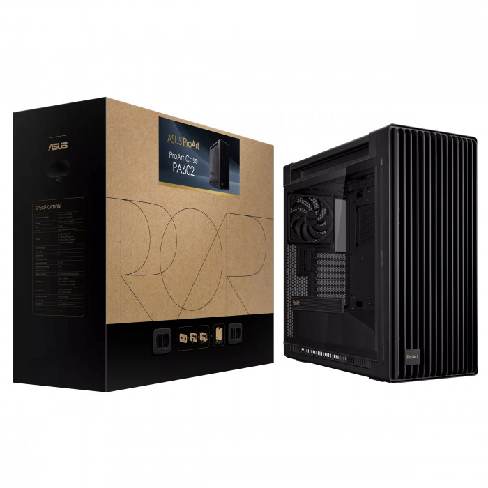 CASE ASUS ProArt PA602 Black (EATX, ATX, mATX, ITX, DTX, Mini-DTX)