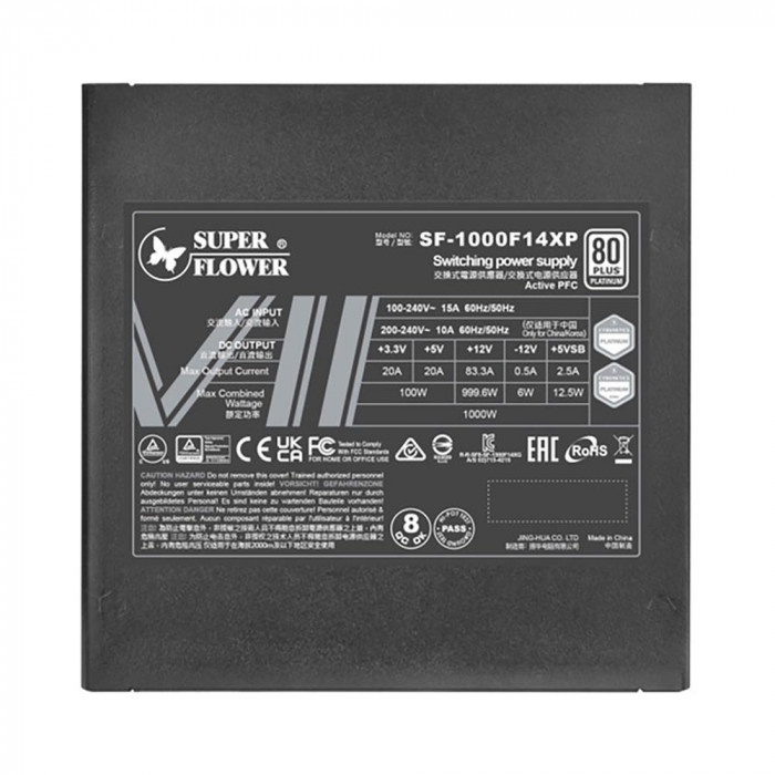 PSU SuperFlower Leadex VII PRO Black 1000W (ATX 3.1/ Full-Modular/ 80 Plus Platinum)