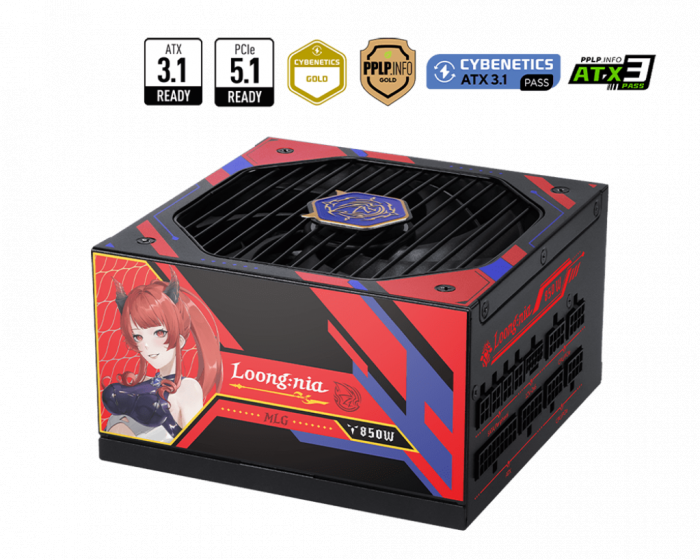 PSU MSI A850GLS MLG EDITION 850W (Full Modular/ 80 PLUS Gold)