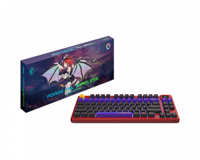 Bàn phím cơ MSI FORGE TKL WIRELESS MLG EDITION
