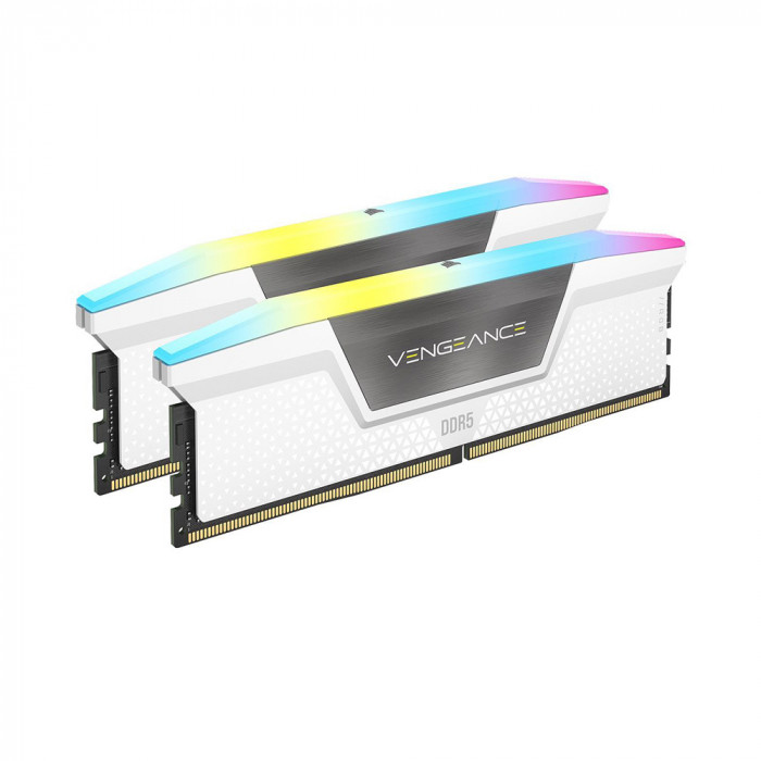 RAM CORSAIR VENGEANCE RGB White 32GB (2x16GB/ 6000MHz / DDR5 / CL40)
