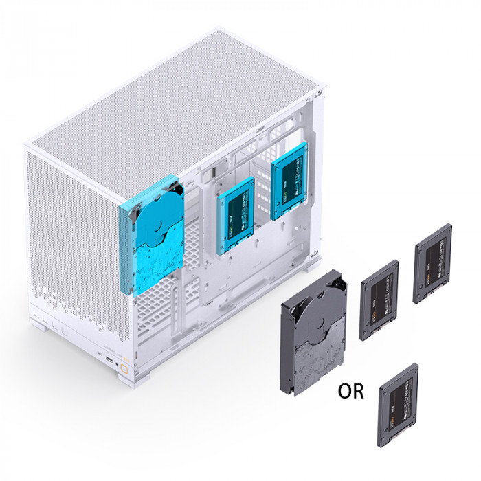 Case Jonsbo D32 White (ITX/M-ATX)