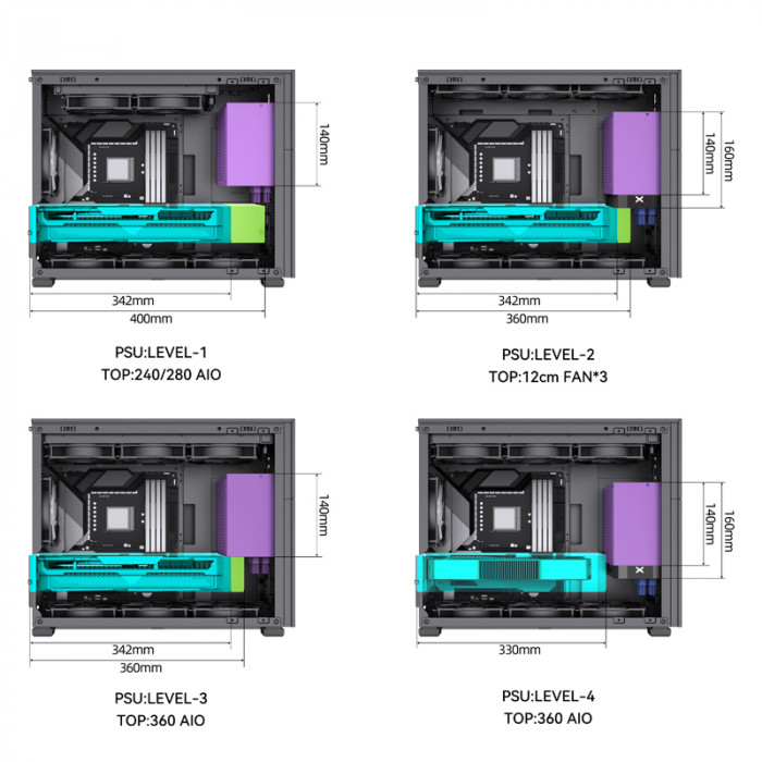Case Jonsbo D31 STD Black (ITX/DTX/M-ATX)