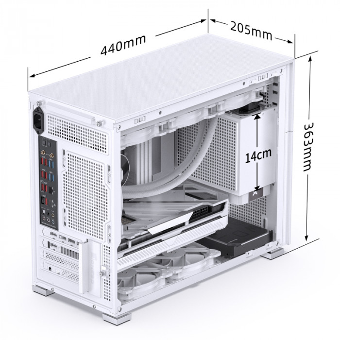 Case Jonsbo D31 STD White (ITX/DTX/M-ATX)