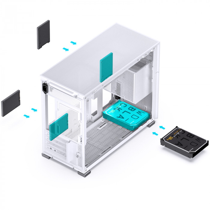 Case Jonsbo D31 STD White (ITX/DTX/M-ATX)