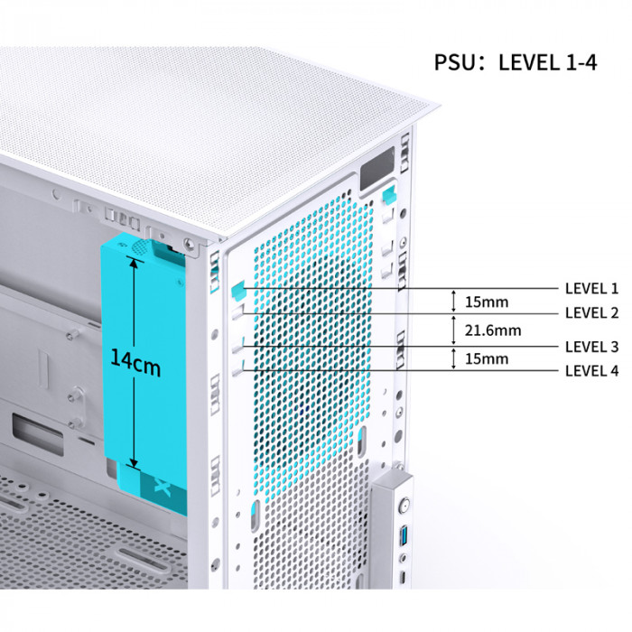 Case Jonsbo D31 STD White (ITX/DTX/M-ATX)