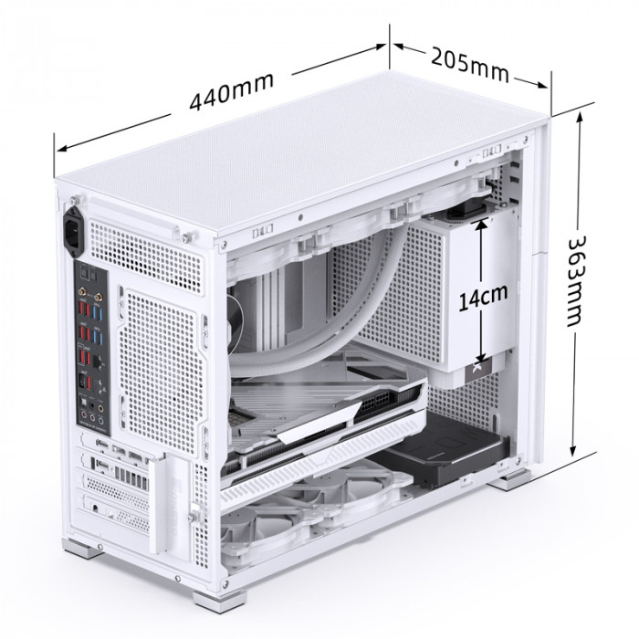 Case Jonsbo D31 MESH White (ITX/DTX/M-ATX)