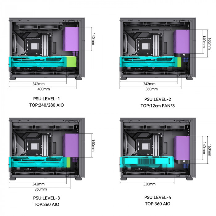 Case Jonsbo D31 STD SC Black (ITX/DTX/M-ATX)