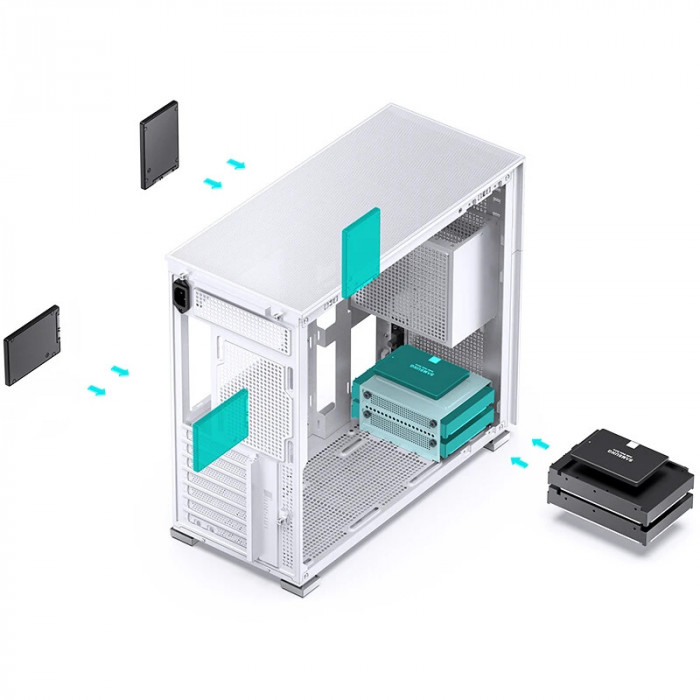 Case Jonsbo D41 MESH White (ATX/M-ATX)