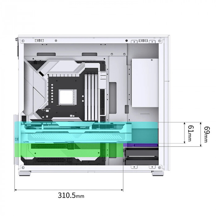 Case Jonsbo D41 STD SC White (ATX/M-ATX)