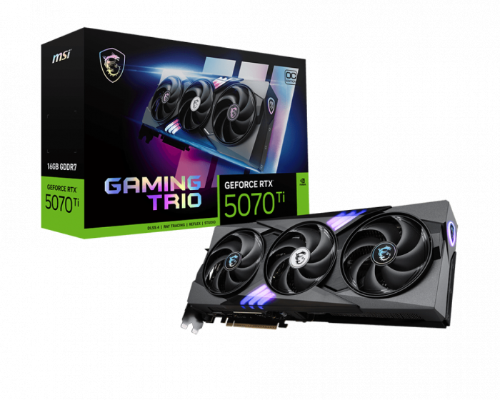 VGA MSI GeForce RTX™ 5070 Ti 16G GAMING TRIO OC