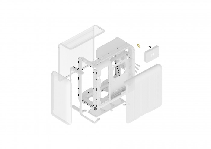 Case HYTE X50 Air - Snow White