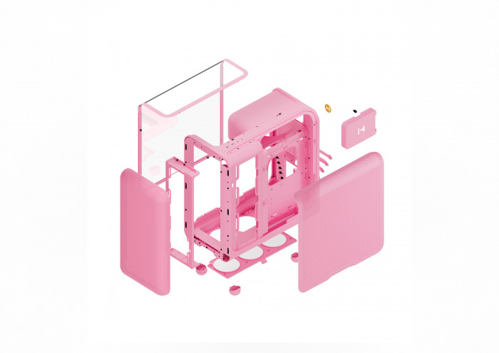 Case HYTE X50 - Strawberry Milk