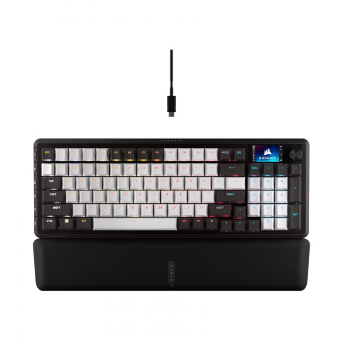 Bàn phím cơ Corsair VANGUARD 96 MLX Fusion Black & White (Có dây / 96%)