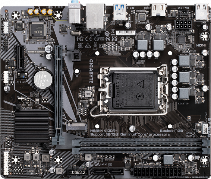 Mainboard GIGABYTE H610M K DDR4 