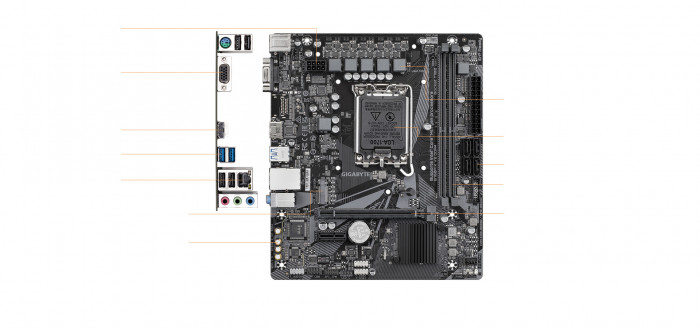 Mainboard GIGABYTE B760M K V2 DDR4