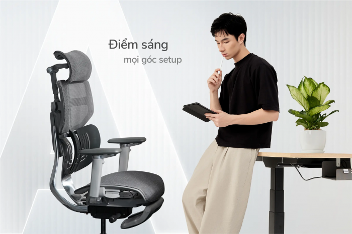 GHẾ Công thái học Epione AliusChair - All Black