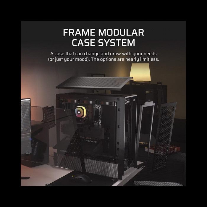 CASE CORSAIR FRAME 4000D AIRFLOW BLACK (MID TOWER / ATX, mATX, mITX)