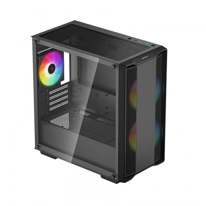 CASE Deepcool CC360 Black (Mid Tower / Micro-ATX, Mini-ITX)