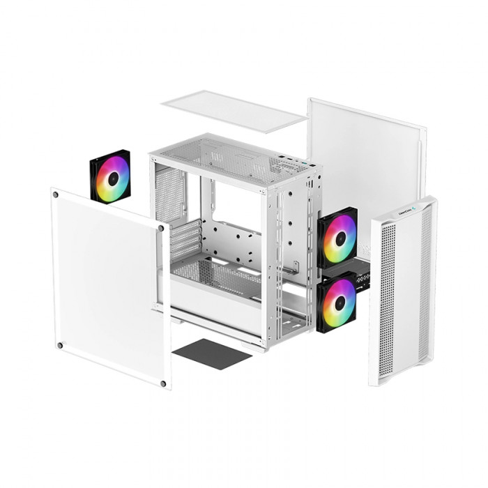 CASE Deepcool CC360 White (Mid Tower / Micro-ATX, Mini-ITX)