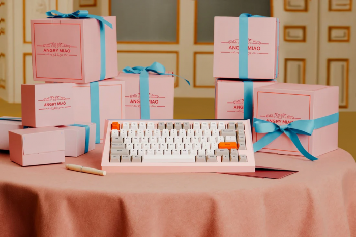Bàn phím Angry Miao Cyberboard R3 (Budapest Pink Bundle)