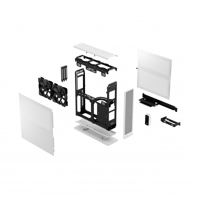 Vỏ case máy tính Mini ITX Fractal Ridge (White)