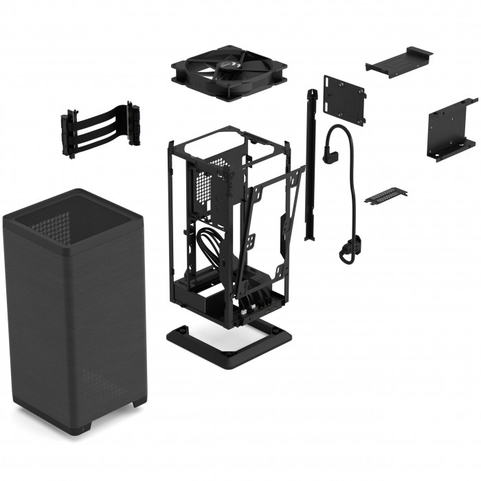 Vỏ case máy tính Mini ITX Fractal Mood (Black)
