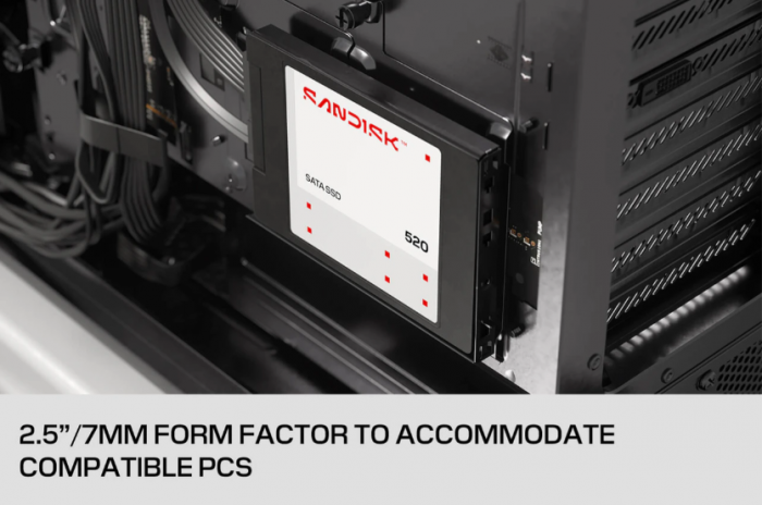 Ổ cứng SSD SANDISK 520 SATA - 4000GB