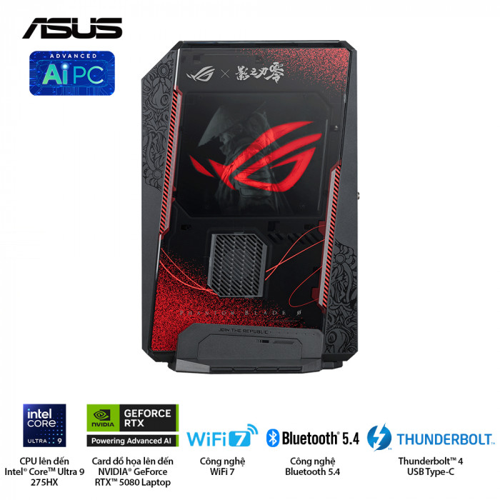 PC Mini ASUS ROG NUC 16 RNUC16JNK9X28AA2 (Core Ultra 9-290HX, RTX 5080 16GB, 32GB RAM, 2TB SSD, Win 11 Home)