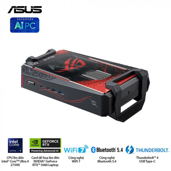 PC Mini ASUS ROG NUC 16 RNUC16JNK9X28AA2 (Core Ultra 9-290HX, RTX 5080 16GB, 32GB RAM, 2TB SSD, Win 11 Home)
