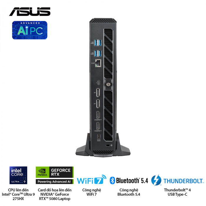 PC Mini ASUS ROG NUC 16 RNUC16JNK9X28AA2 (Core Ultra 9-290HX, RTX 5080 16GB, 32GB RAM, 2TB SSD, Win 11 Home)
