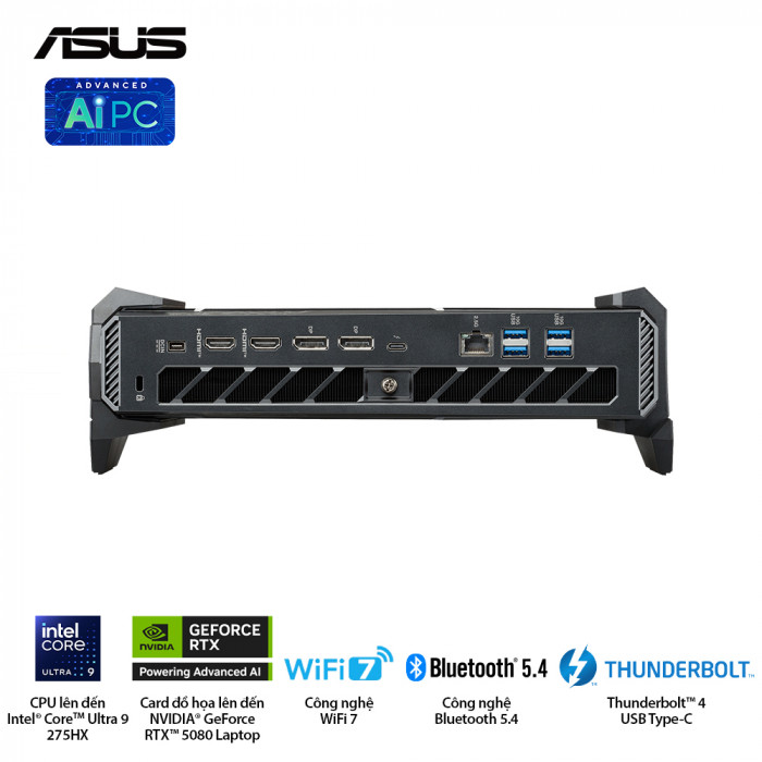 PC Mini ASUS ROG NUC 16 RNUC16JNK9X28AA2 (Core Ultra 9-290HX, RTX 5080 16GB, 32GB RAM, 2TB SSD, Win 11 Home)