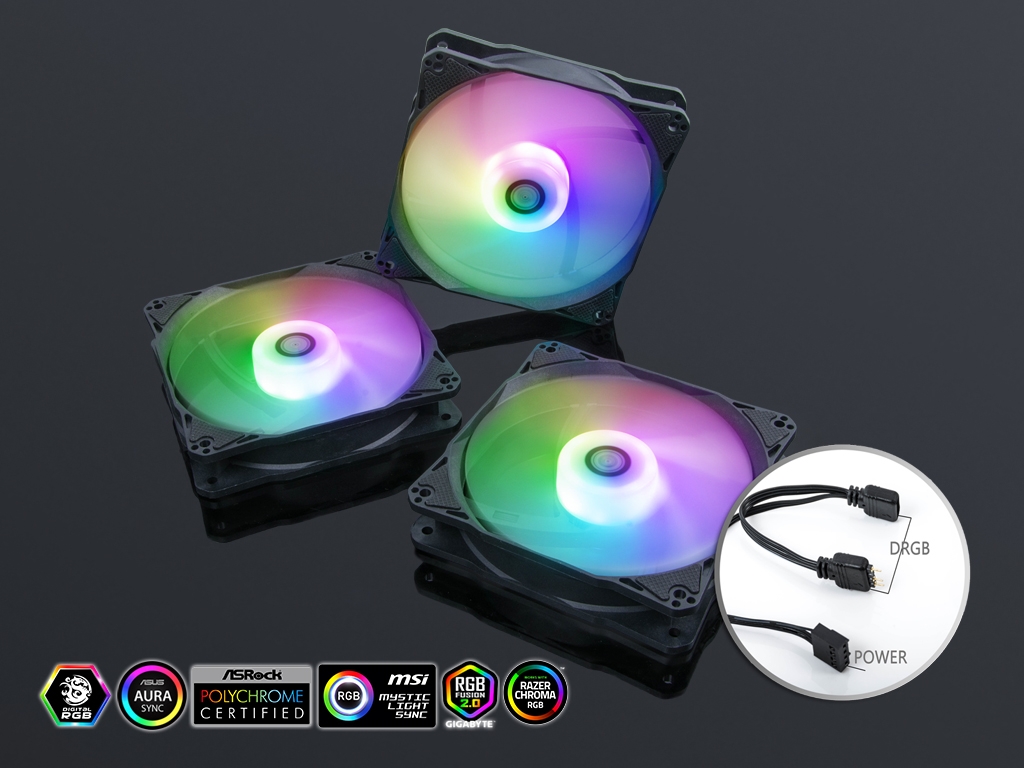 Bitspower Notos 120 Fan Digital RGB (3PCS)