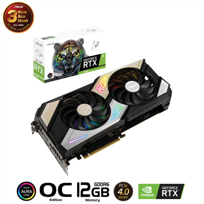 VGA Asus KO GeForce RTX™ 3060 OC Edition 12GB GDDR6 